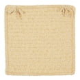 thumbnail image 1 of Colonial Mills Simple Chenille Braided Yellow Area Rug 15"x15", 1 of 2