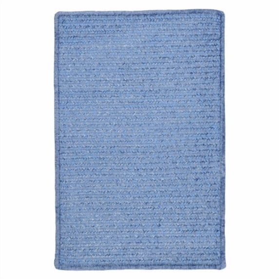 Colonial Mills 4' x 6' Petal Blue Rectangular Braided Area Throw Rug
