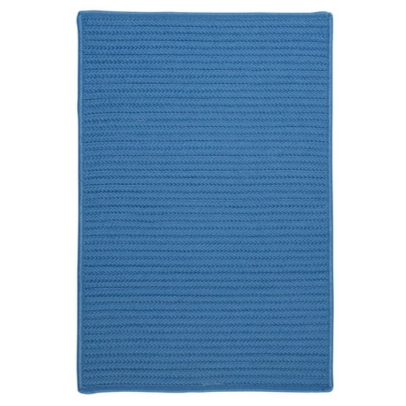 Colonial Mills 2' x 10' Azure Blue Rectangular Reversible Braided Area Rug