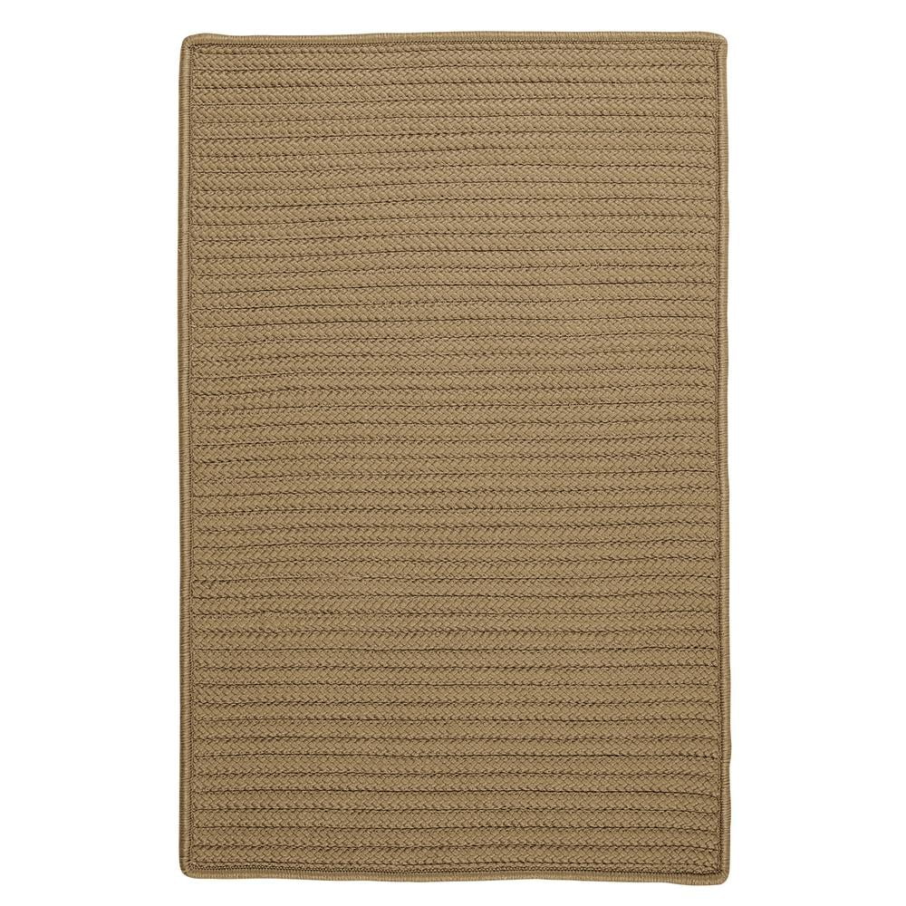 Cafe Tostado Tan Round Braided Outdoor Rug