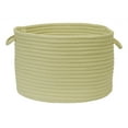 thumbnail image 1 of 18" Olive Green Handcrafted Round Braided Basket, 1 of 5