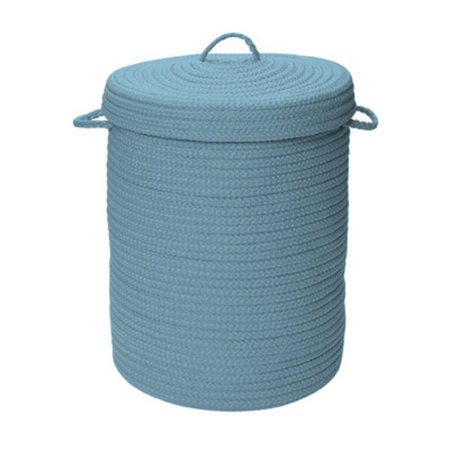 Colonial Mills Simply Home Solid Fed Blue 16x16x24 hamper w/ lid