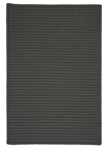 Gray Braided Reversible Synthetic 5' x 8' Outdoor Rug