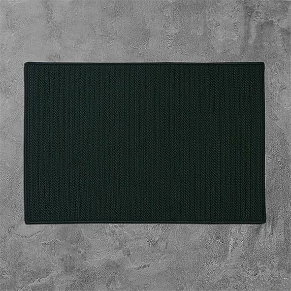 Colonial Mills Simply Home Solid Indoor & Outdoor Square Rug - Dark Green - 11 ft.