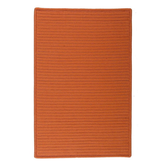 Colonial Mills 4' Rust Orange Square Braided Area Throw Rug - Walmart ...