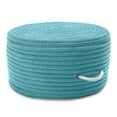 thumbnail image 1 of Colonial Mills 7' Turquoise Blue Square Braided Area Throw Rug, 1 of 7