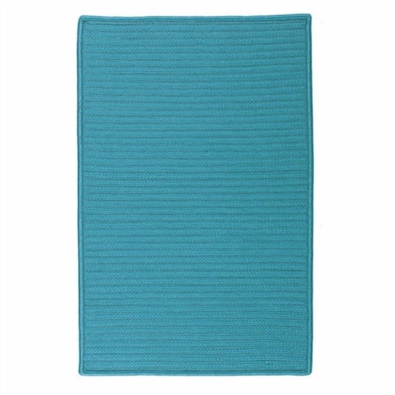 Colonial Mills 17" Turquoise Green Traditional Style Rectangular Area Throw Rug Sample