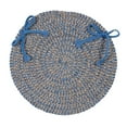 thumbnail image 1 of Colonial Mills 8' Blue And Brown Round Handmade Braided Area Throw Rug, 1 of 4