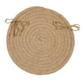 thumbnail image 1 of 17" Taupe Brown Traditional Style Oval Area Throw Rug Sample, 1 of 4