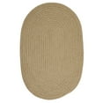 thumbnail image 1 of Colonial Mills 2' x 12' Yellow And Beige Oval Handmade Braided Area Runner Throw Rug, 1 of 2