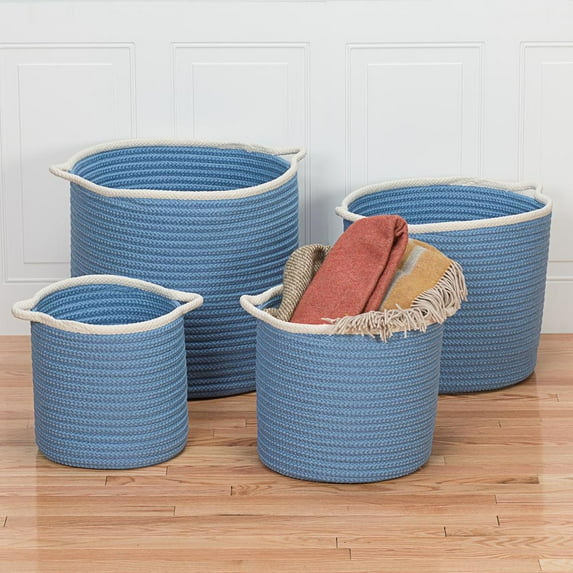 Colonial Mills Sonoma Indoor/Outdoor Basket - Blue 16"x16"x14"