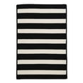 thumbnail image 1 of 12' x 15' Black and White Rectangular Braided Area Throw Rug, 1 of 3