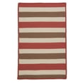 thumbnail image 1 of Stripe It Terracotta Indoor/Outdoor Rug, Square 4' x 4', 1 of 3
