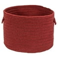 thumbnail image 1 of Colonial Mills Sunbrella Solid Basket Braided Red Area Rugs 16"x16"x11", 1 of 2
