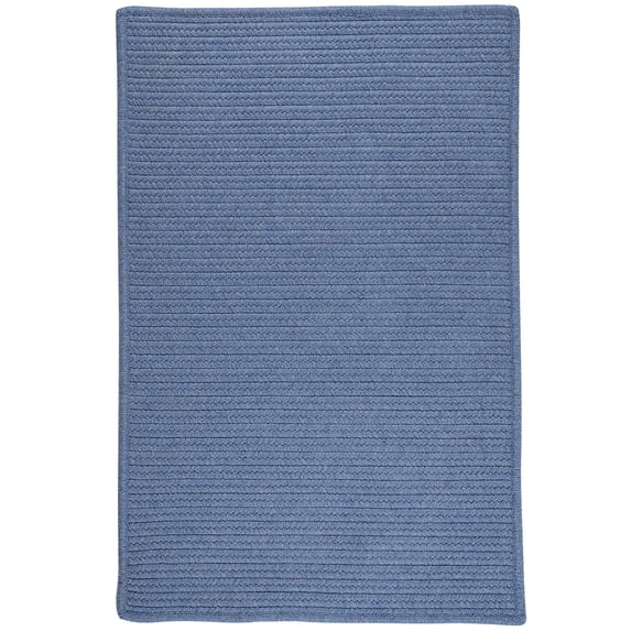 Colonial Mills 5' x 7' Cornflower Blue Handmade Braided Rectangular Area Throw Rug
