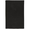 thumbnail image 1 of Colonial Mills Sunbrella Solid Braided Black Area Rug 9x12, 1 of 2