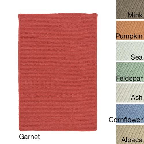 Colonial Mills Sunbrella Solid Indoor/Outdoor Performance Braided Rug USA MADE Alpaca 9' x 12' 9' x 12'