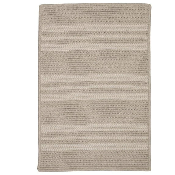 Colonial Mills 2' x 7' Ash Gray Striped Handmade Braided Rectangular Area Throw Rug Runner