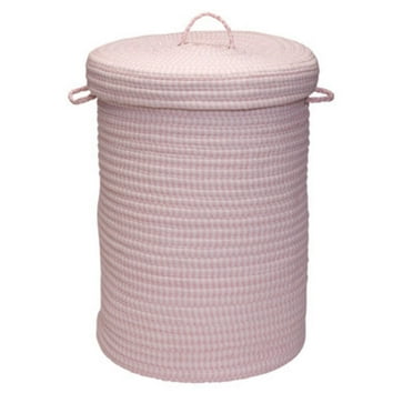 Colonial Mills Ticking Solids Pink 16"x24" Hamper