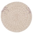 thumbnail image 1 of Colonial Mills Set of 4 Pale Brown Handmade Chair Pad 15", 1 of 3