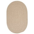 thumbnail image 1 of 10' Beige Round Handmade Braided Area Throw Rug, 1 of 3