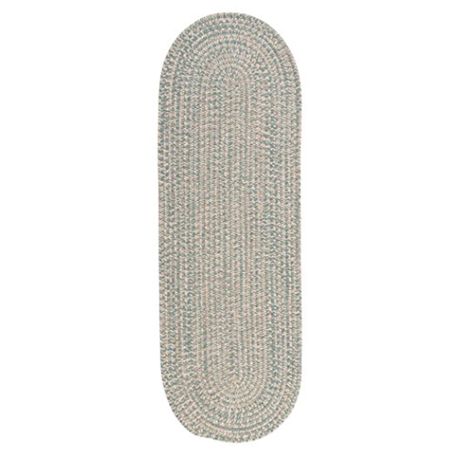 Colonial Mills Tremont Wool Blend Braided Area Rug Teal 2x10 10' Runner