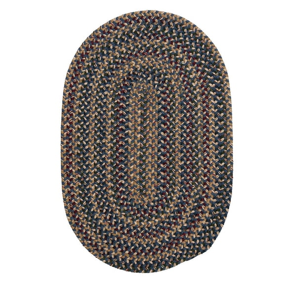 Colonial Mills Twilight Braided Blue Area Rug 2x12