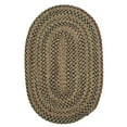 thumbnail image 1 of 7' Palm Green and Beige Handcrafted Round Braided Area Rug, 1 of 3