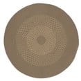 thumbnail image 1 of 13' Brown All Purpose Handcrafted Reversible Round Outdoor Area Throw Rug, 1 of 2