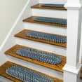 thumbnail image 1 of Colonial Mills WY67A008X028-7 8 x 28 in. Worley Stair Tread Mats, Blue - Set of 7, 1 of 3