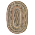 thumbnail image 1 of Colonial Mills 2' x 4' Brown and Green All Purpose Handcrafted Reversible Oval Area Throw Rug, 1 of 2
