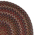 thumbnail image 1 of 8' x 10' Red and Blue All Purpose Handcrafted Reversible Oval Area Throw Rug, 1 of 5