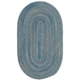 thumbnail image 1 of Colonial Mills  Westcott Indoor Space-dyed Wool Braided Area Rug Blue 11x14 10' x 14' Oval, 1 of 2