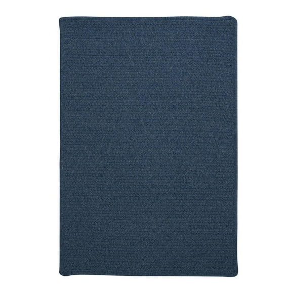 Colonial Mills 2' x 12' Federal Blue Handmade Braided Reversible Rectangular Runner Rug