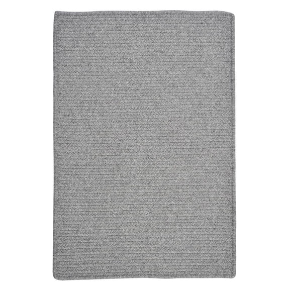 Colonial Mills 4' x 6' Gray Handmade Braided Reversible Rectangular Area Throw Rug