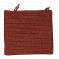 thumbnail image 1 of Colonial Mills Set of 4 Red Handmade Square Chair Pad 15", 1 of 2