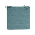 thumbnail image 1 of 14" x 17" Teal Blue Braided Texture Rectangular Rug, 1 of 4