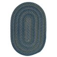 thumbnail image 1 of Colonial Mills  Winfield Indoor Blended Wool Braided Oval Area Rug Blue 27"X46" 3' x 5' Oval, 1 of 3