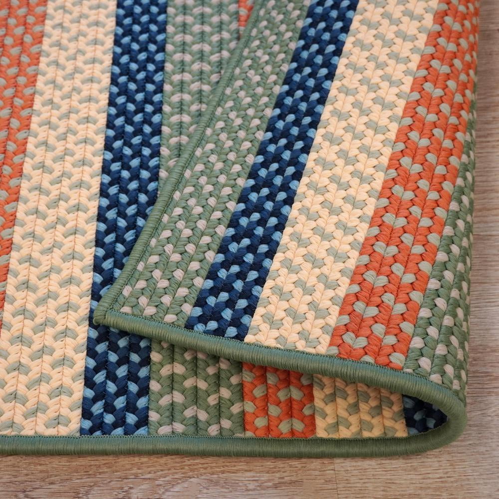 Colonial Mills Winnie Multi Stripe Square - Seaside Mix 14x14 Rug ...