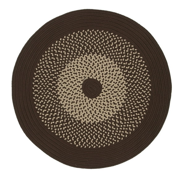 Colonial Mills Winterhold Indoor/ Outdoor Braided Round Area Rug Brown 8X8 8' Round