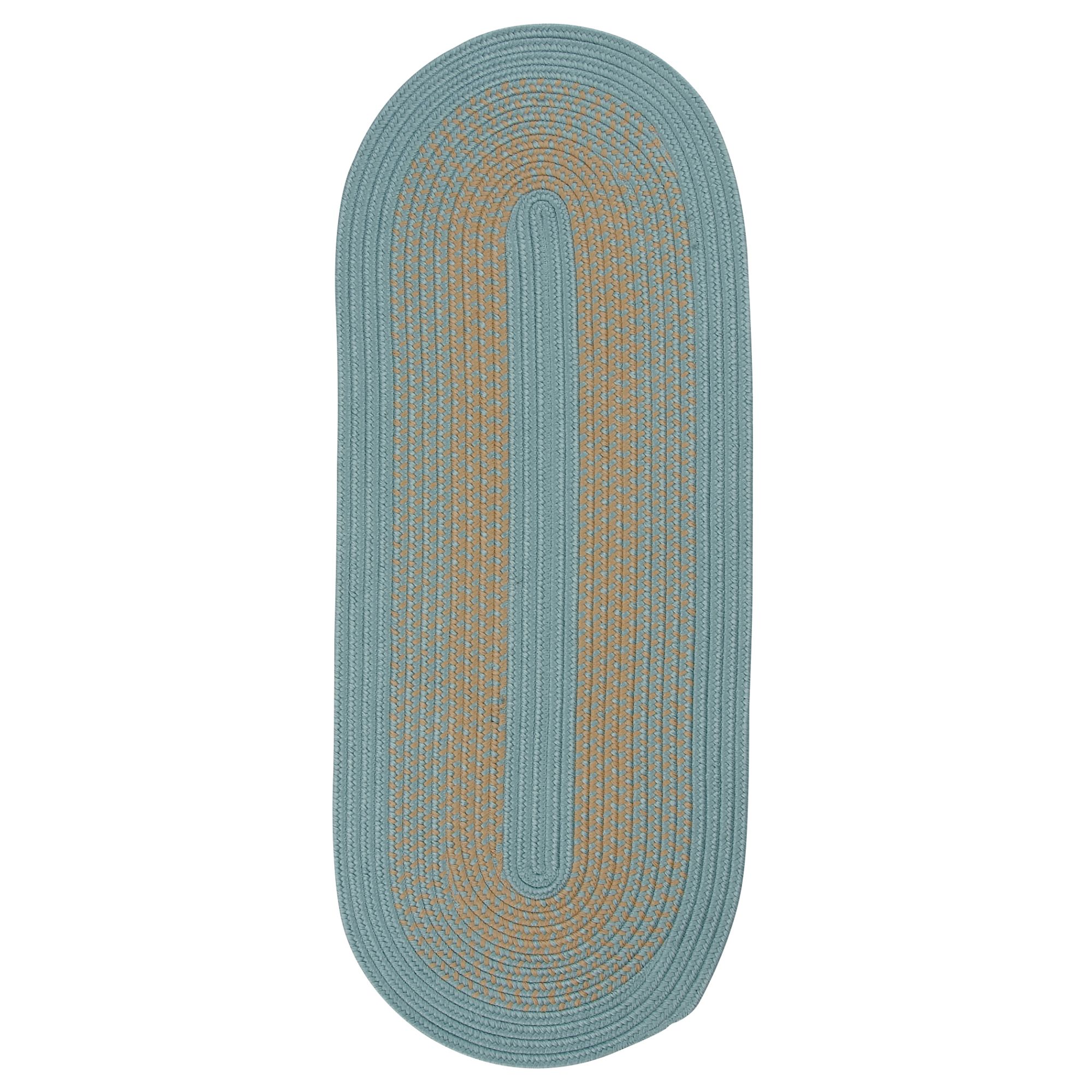 Colonial Mills Winterhold Indoor/Outdoor Braided Runner Rug Blue 30"X60