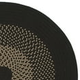 thumbnail image 1 of Colonial Mills 2' x 16' Black and Ivory Bordered All Purpose Handcrafted Reversible Oval Area Throw, 1 of 4