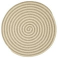 thumbnail image 1 of Colonial Mills 6' Natural Beige Round Braided Area Throw Rug, 1 of 3
