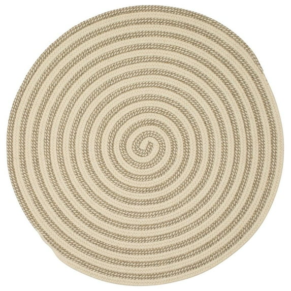 OL13R108X108 Woodland Round - Natural 9 round Rug, 100% All-Natural Wool - Round.