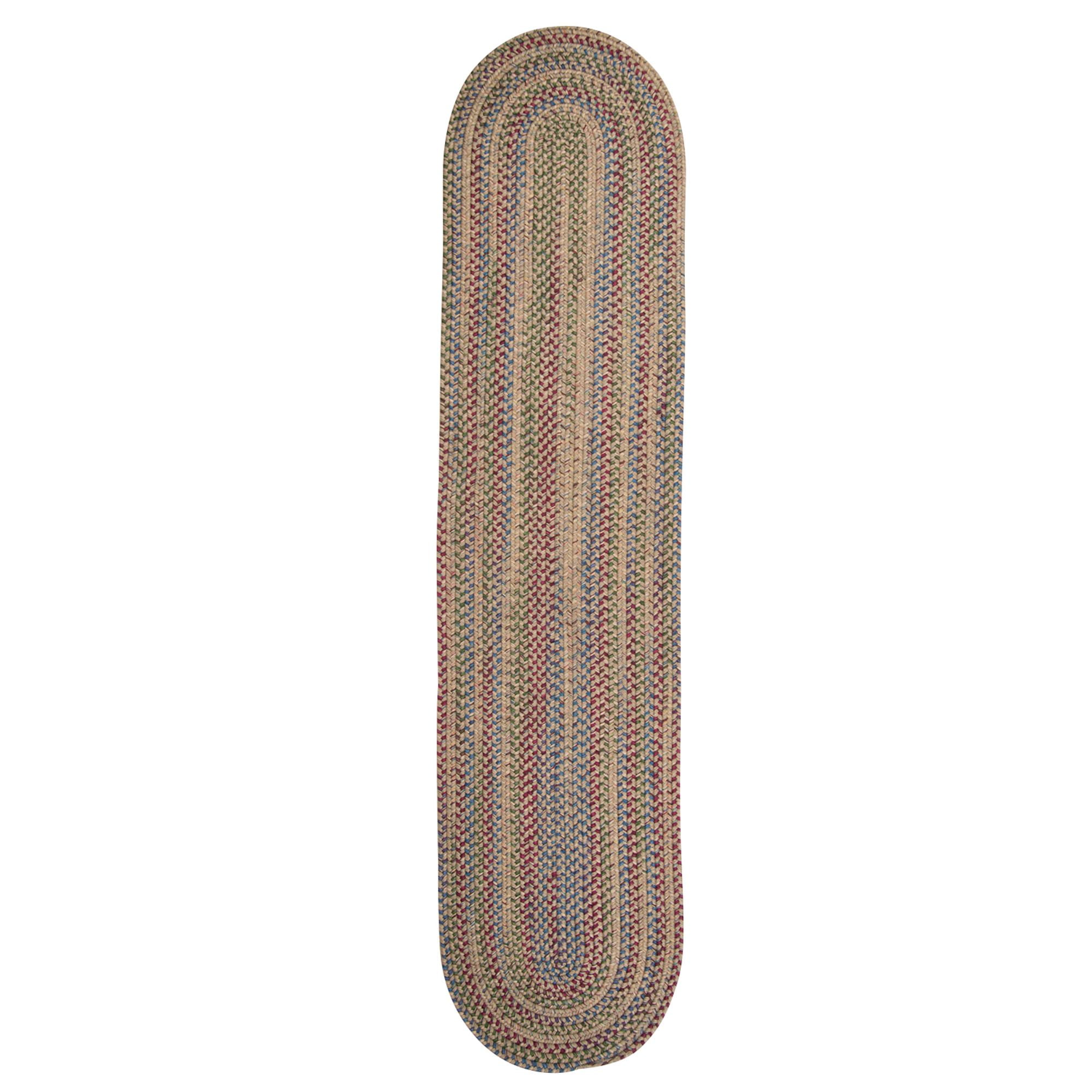 Colonial Mills Worley Multicolor Rustic Braided Handcrafted Runner Rug