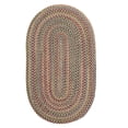 thumbnail image 1 of Colonial Mills 2' x 4' Tan and Blue All Purpose Handcrafted Reversible Oval Area Throw Rug, 1 of 2