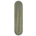 thumbnail image 1 of Colonial Mills 2.5' x 15' Green and Blue All Purpose Handcrafted Reversible Oval Area Throw Rug, 1 of 2
