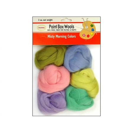 Colonial Ndl Paint Box Wools Misty Morning 6pc