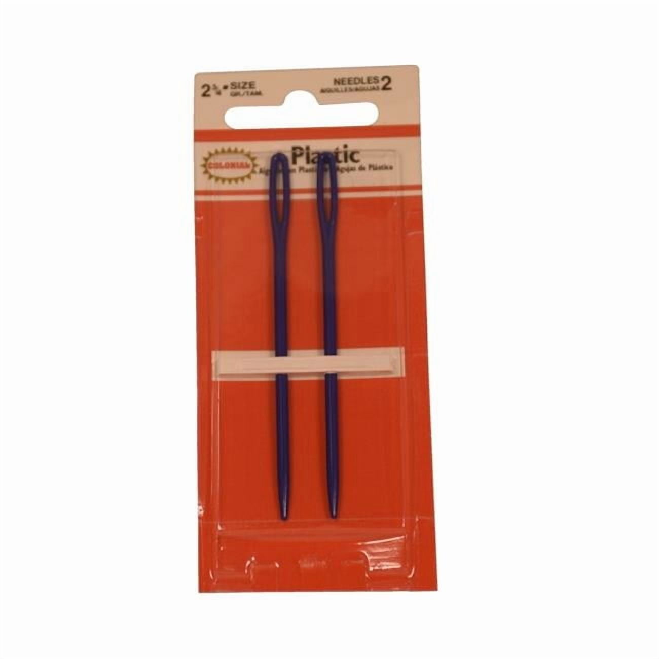 Colonial Needle 436520 Plastic Lucite Jumbo Eye Yarn Needle, 2.75 in. - Pack of 2