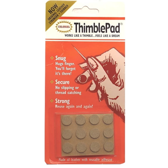 Colonial Needlework and Crafting 3/8in Reusable ThimblePads (12 Pack)